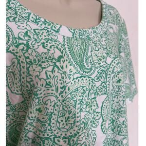 Beautiful Blue Paisley Talbots T shirt in Small XC